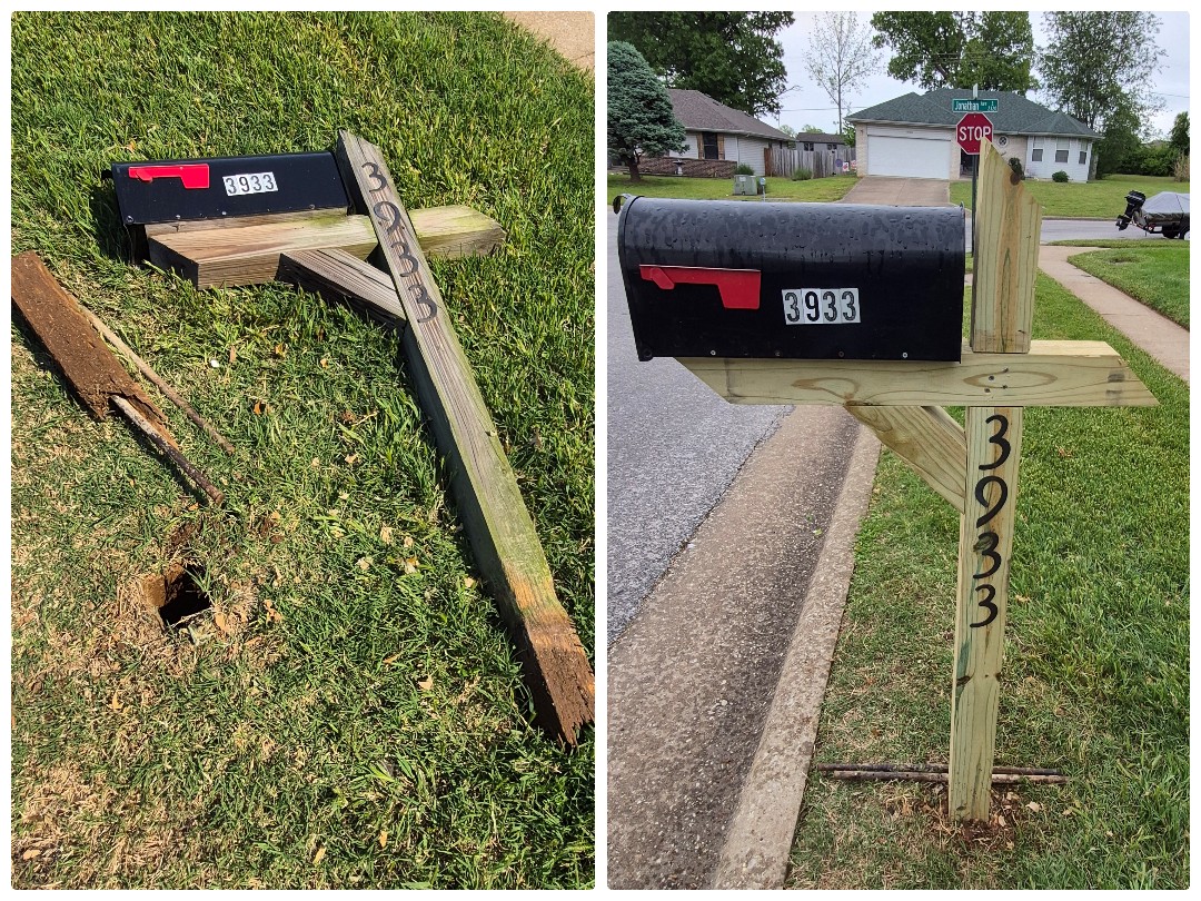 Mailbox Post Repair